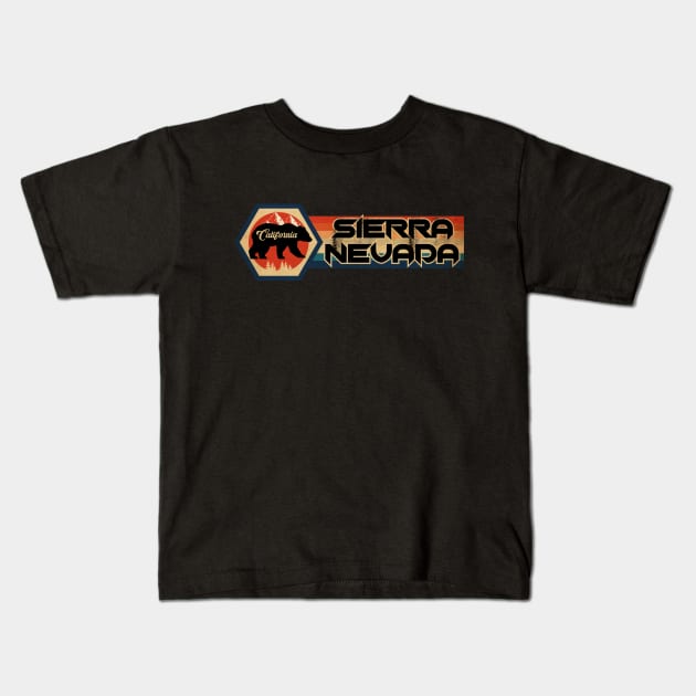 Sierra Nevada California Kids T-Shirt by CTShirts